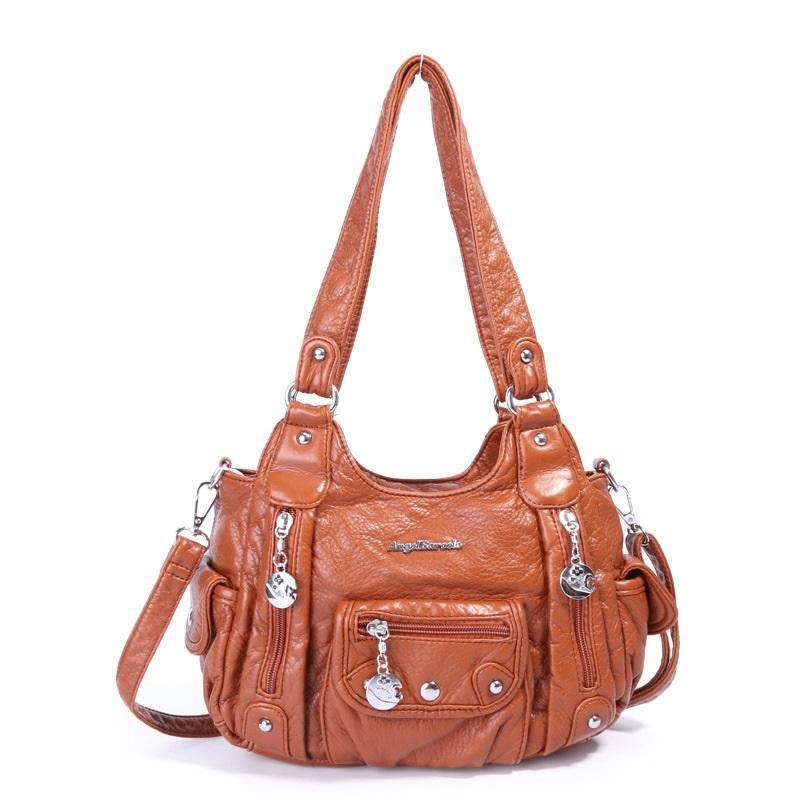 Hot Sell Wholesale PU Leather Suede Ladies Shoulder Bag Messenger Bag