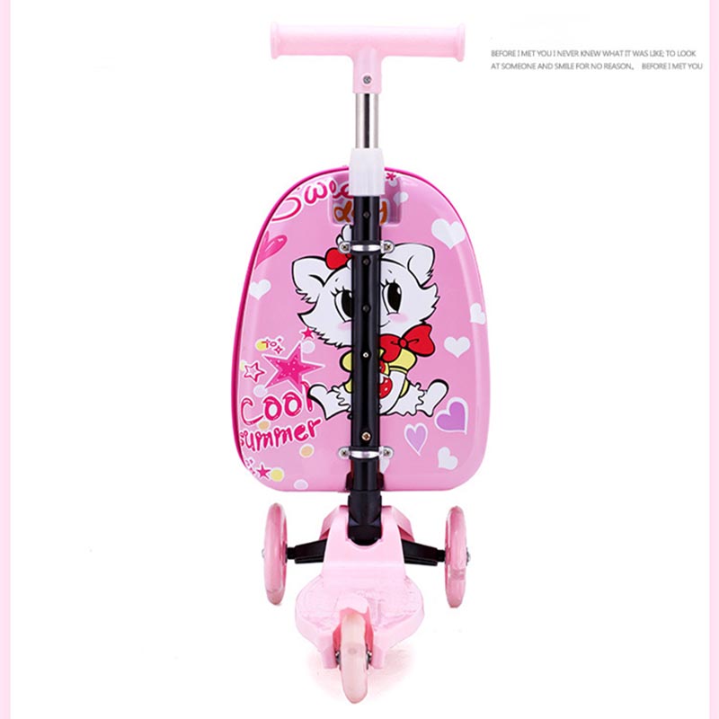 3 Wheels Trolley Luggage Kids Bag Scooter Suitcase With Customized Scooter Kids