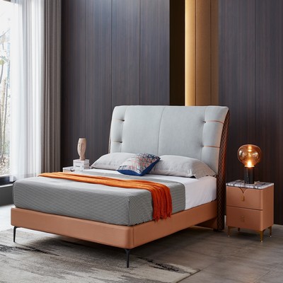 Modern Living Room Leather Corner Sofa (WD-3110)