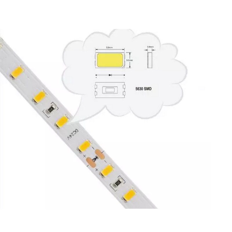 0.5meter 24V LED Light Strip Band COB Tape Lights High Density 