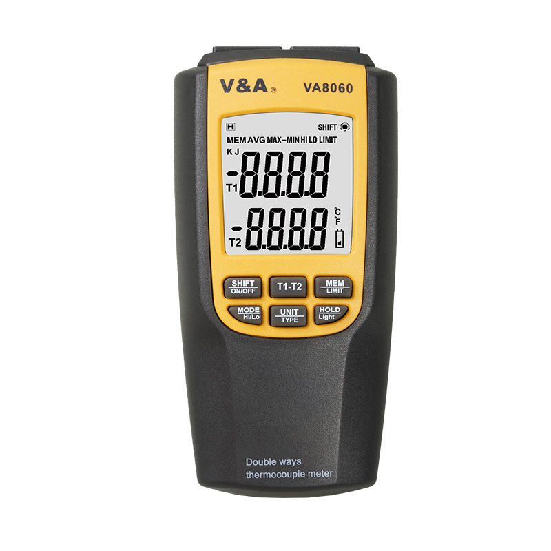 2 channles thermocouple meter va8060 which one has the 