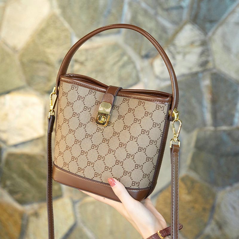 Luxury Trendy High-Grade Printed Leather Ladies Handbag Custom LOGO