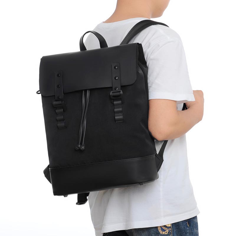Anti-Theft Waterproof High Quality PU Leather Business Laptop Backpack For Men