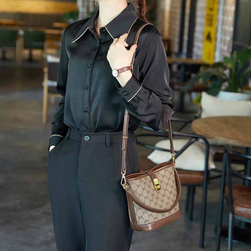 Luxury Trendy High-Grade Printed Leather Ladies Handbag Custom LOGO