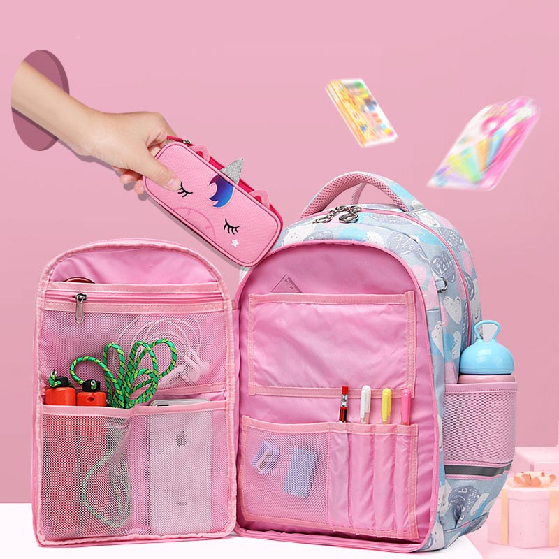 Printed Nylon Kids School Bag Wholesale Cute Backpack For Girls