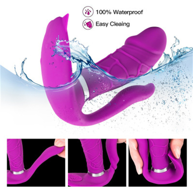 Women's 10 Frequency Vibration Remote Control Simulation Penis G-spot Massager Sex Supplies