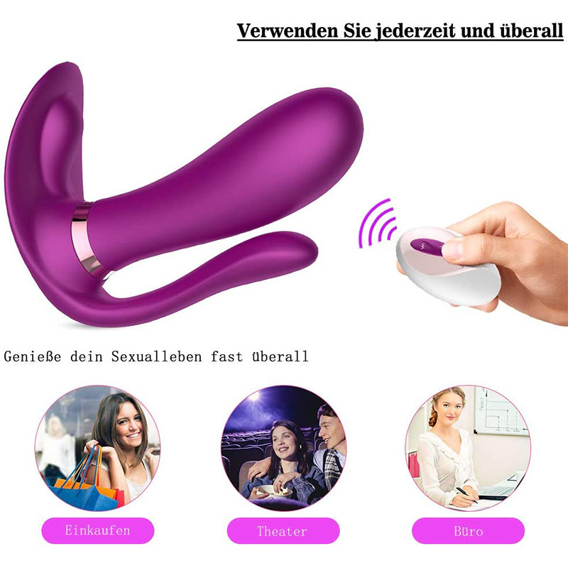 Wear Butterfly Wireless Remote Control Heating Vibration Female Masturbation Device