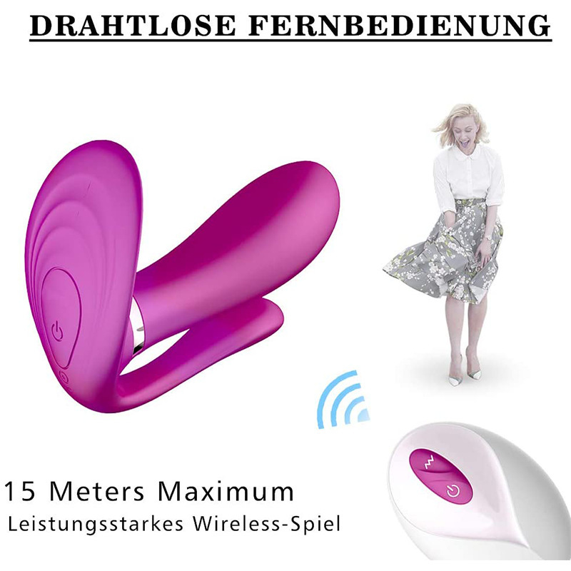 Wear Butterfly Wireless Remote Control Heating Vibration Female Masturbation Device