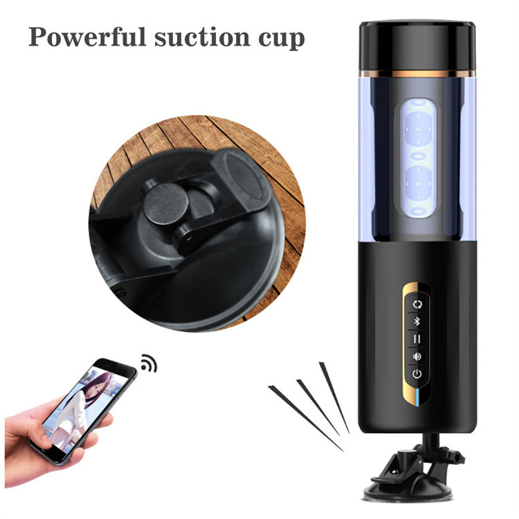 Black Dragon Airplane Cup Smart Bluetooth Sound Rotary Automatic Masturbation Airplane Cup