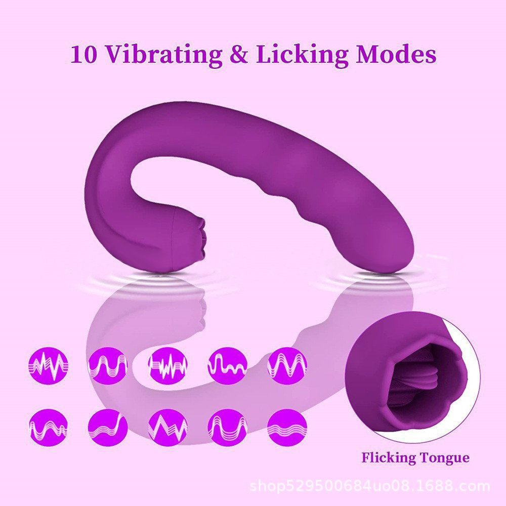 Swing Stick Female Flirtation G-spot Nipple And Clitoris Tongue Licker