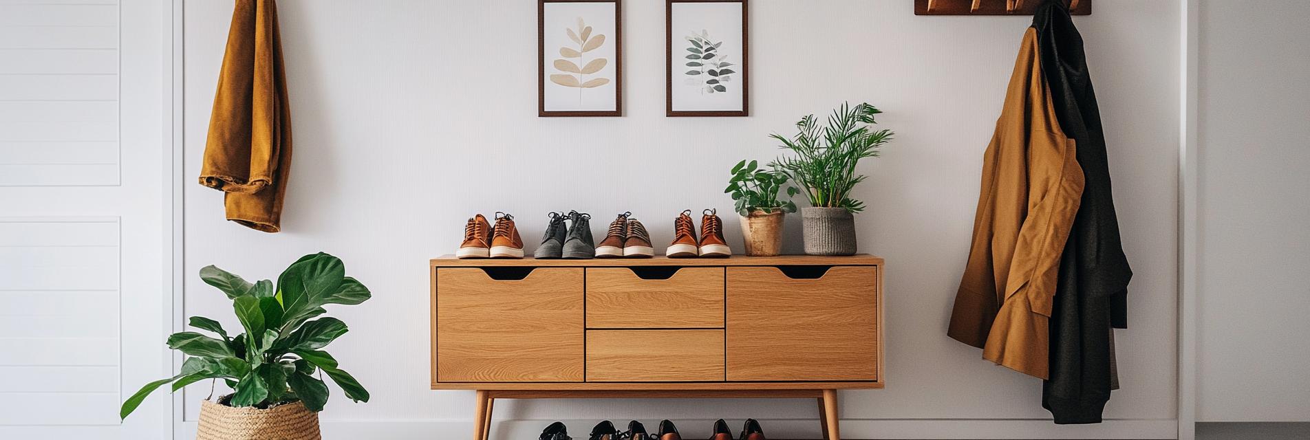Wooden and panel furniture in different scenarios