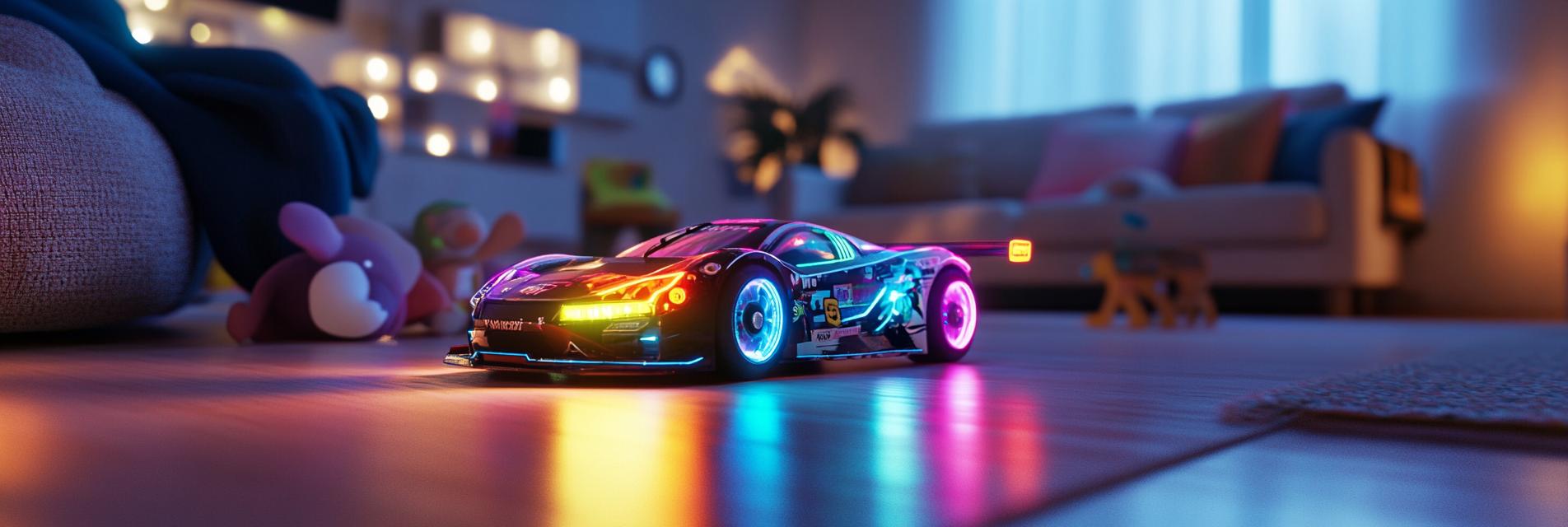 Four-Way Remote Control Light and Sound Racing Car