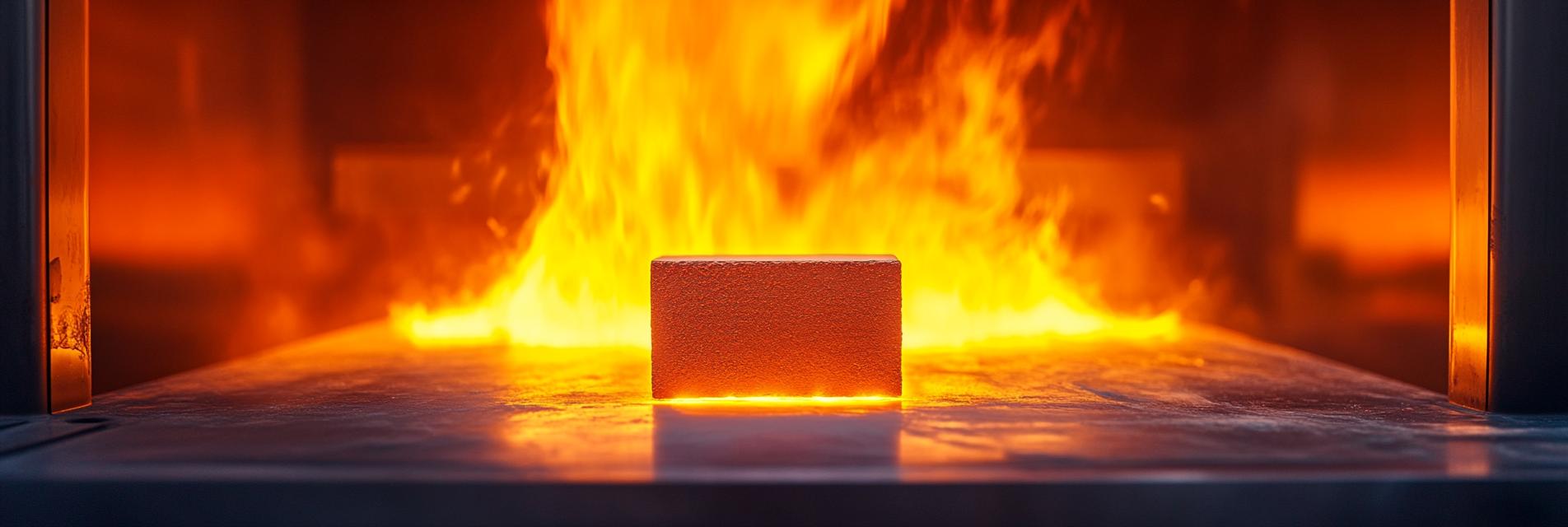 High-performance clay bricks used in glass kilns
