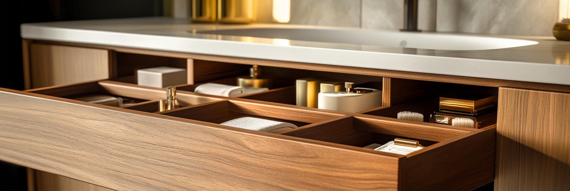 Solid Wood Bathroom Cabinet