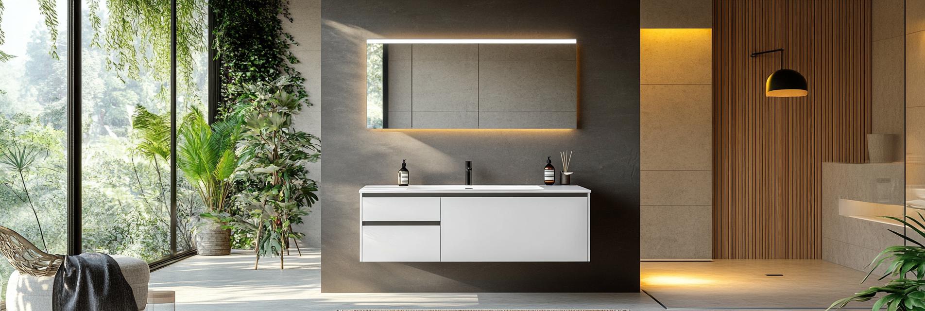 Luxury Hotel Modern Design Mirror Vanity Sink