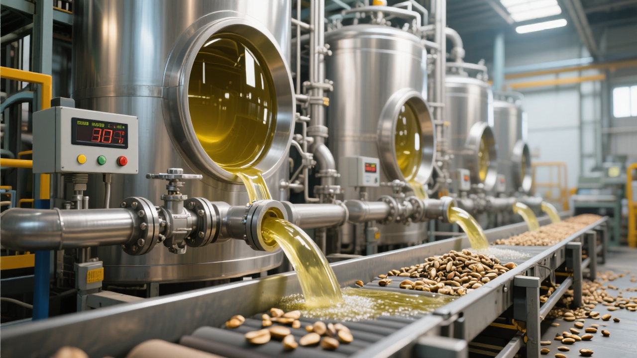 Modern Soybean Oil Plant Facility