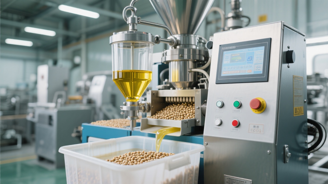 Overall rice bran oil extraction production line