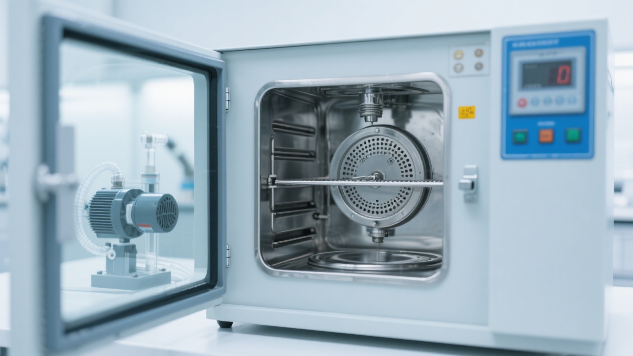 Detailed schematic of explosion-proof safety features integrated within the DZF-6210 vacuum oven
