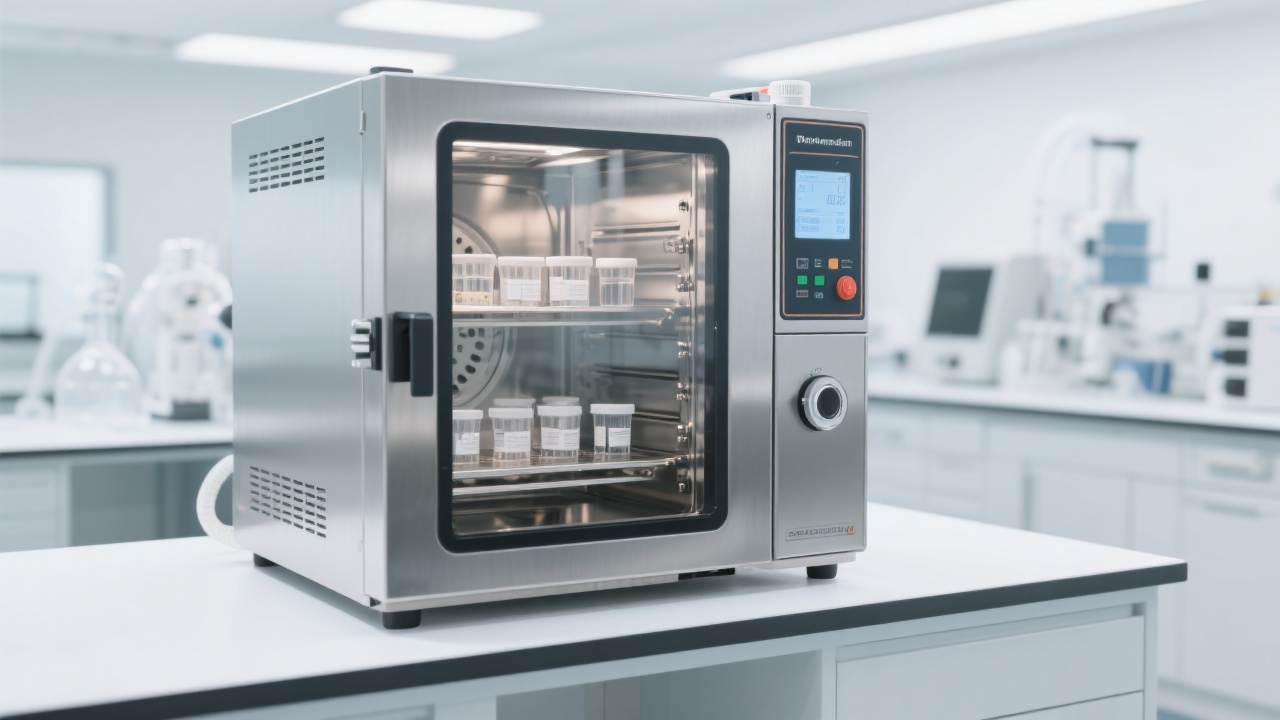 DZF-6210 explosion-proof vacuum oven design showcasing robust stainless steel construction and control panel