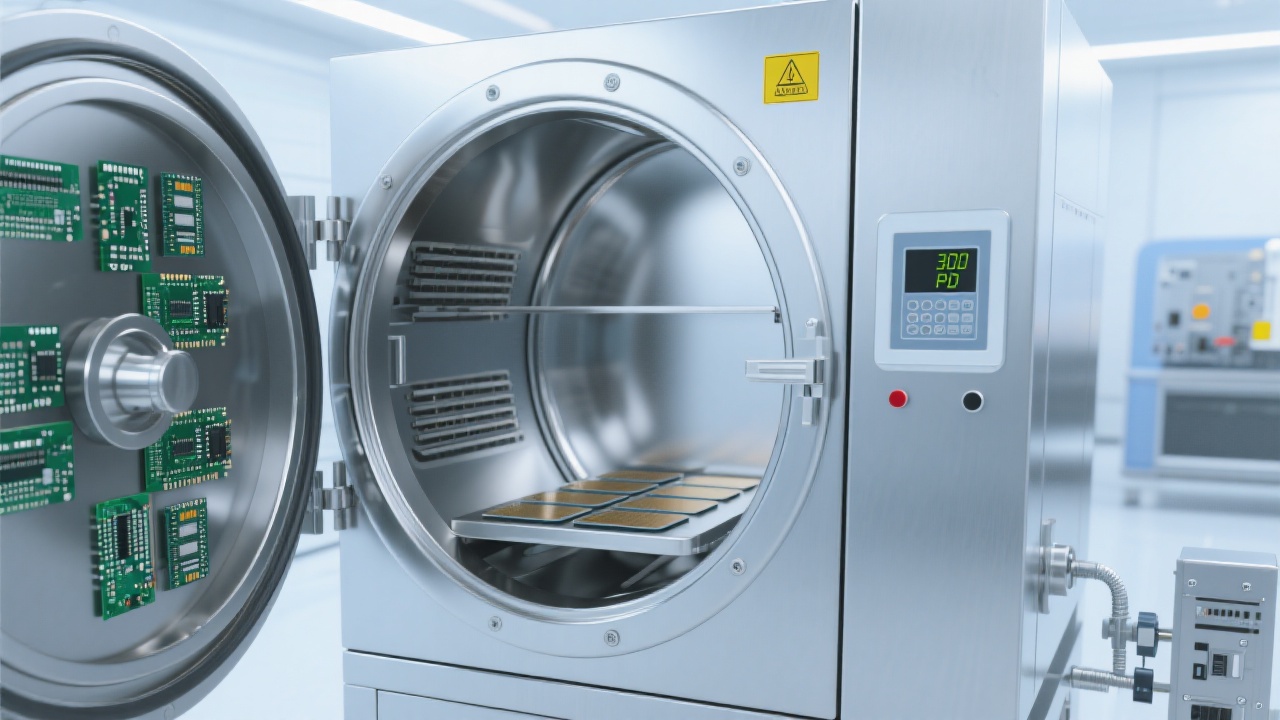 Close-up of clean 304 stainless steel inner chamber of DZF-6210 vacuum oven