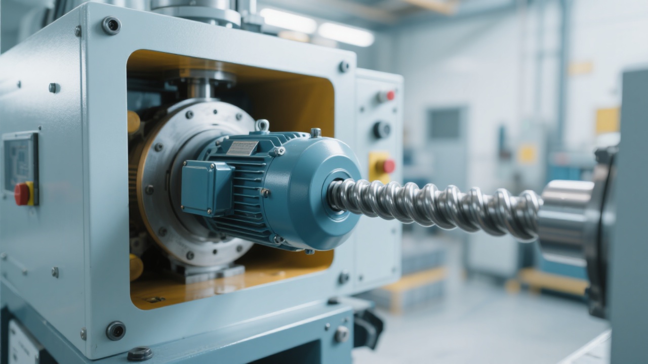 Close-up of integrated sunflower seed oil filter system during operation
