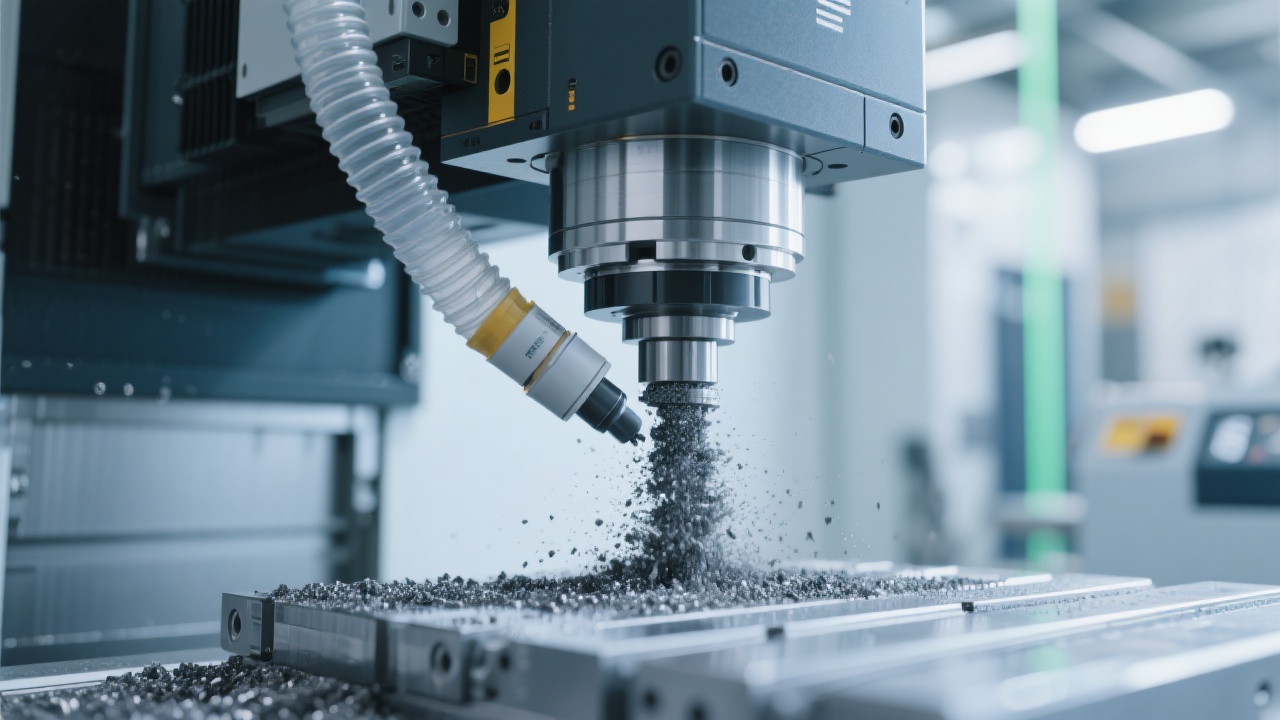 Máquina CNC fresadora DC1520 operando em molde de grande porte