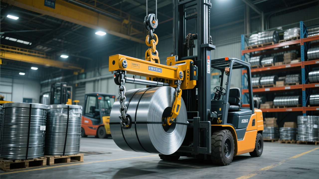Steel plate handling at a dock