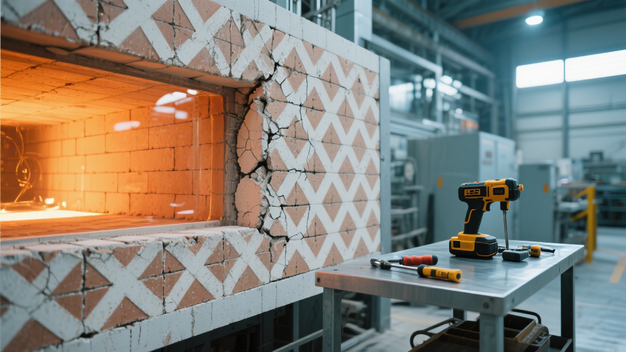 Comparative graph of kiln furniture lifespan with and without maintenance in different industrial sectors