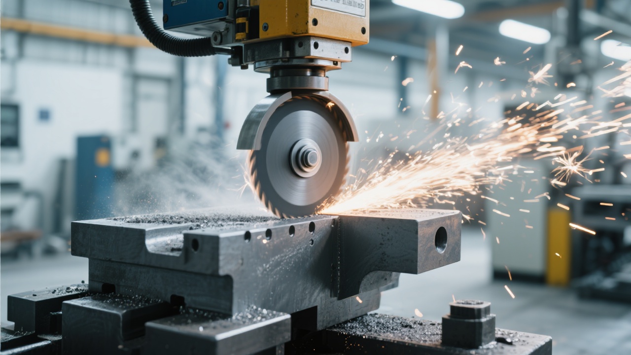 Opérateur effectuant la maintenance d'une lame de scie industrielle ZS400H