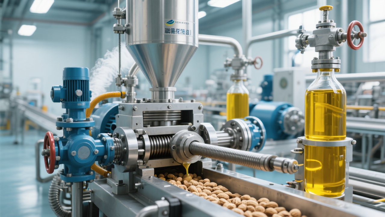 Automated sunflower oil production line