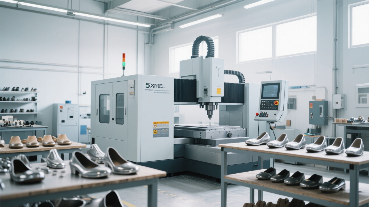 Overall view of a modern vacuum machining workshop
