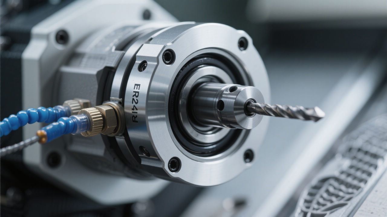 Close-up view of the FH1890L's Mitsubishi controller interface displaying live monitoring of spindle load and temperature.