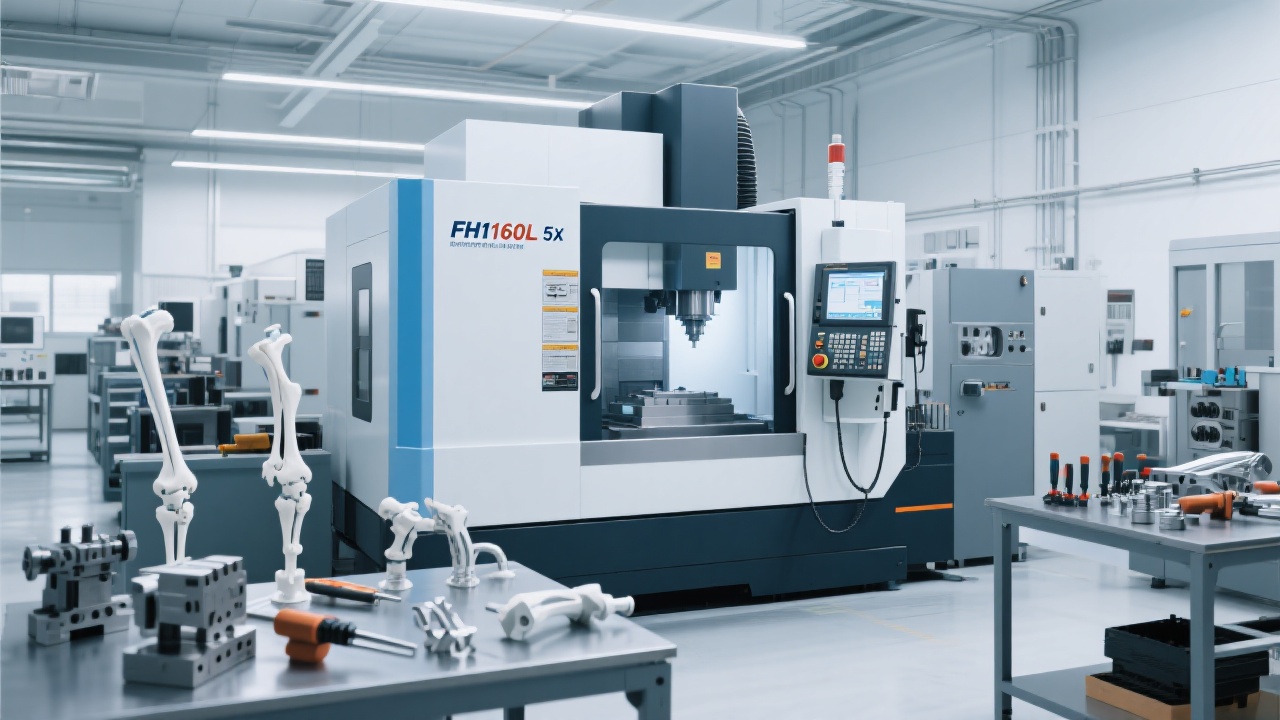 Dry vacuum graphite machining center DC6060G in operation