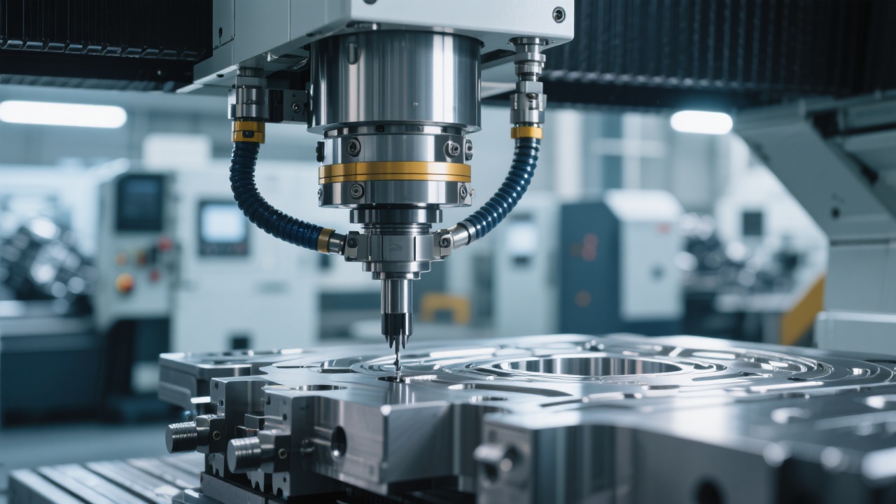 Operador trabajando con el fresador CNC DC1090A