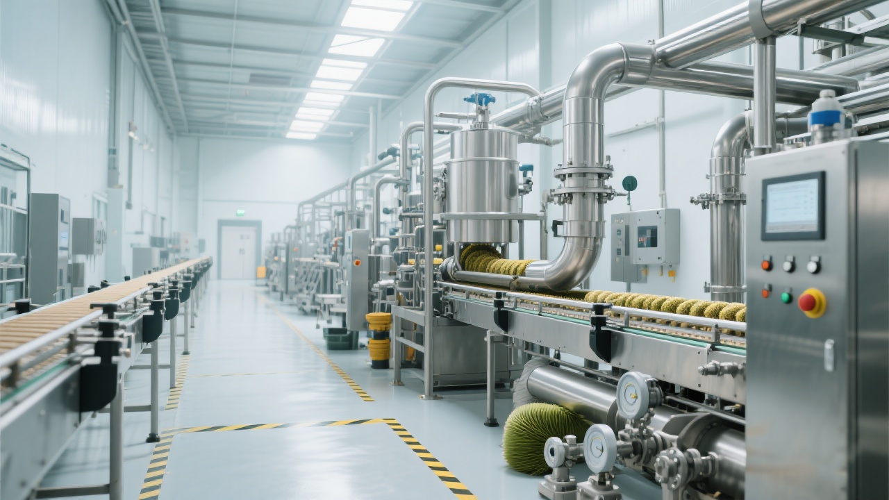 Equipos de refinación moderna para aceite de salvado de arroz en planta industrial, mostrando control y automatización