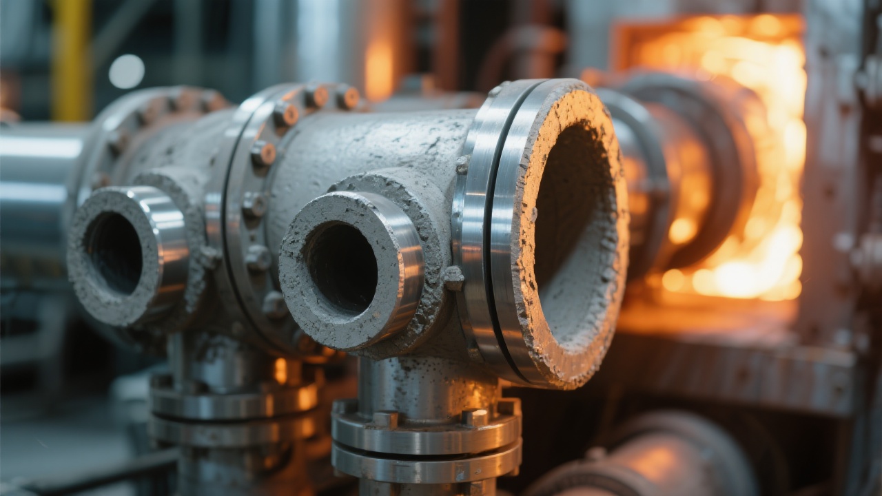 Four industriel avec revêtement en ciment réfractaire haute température