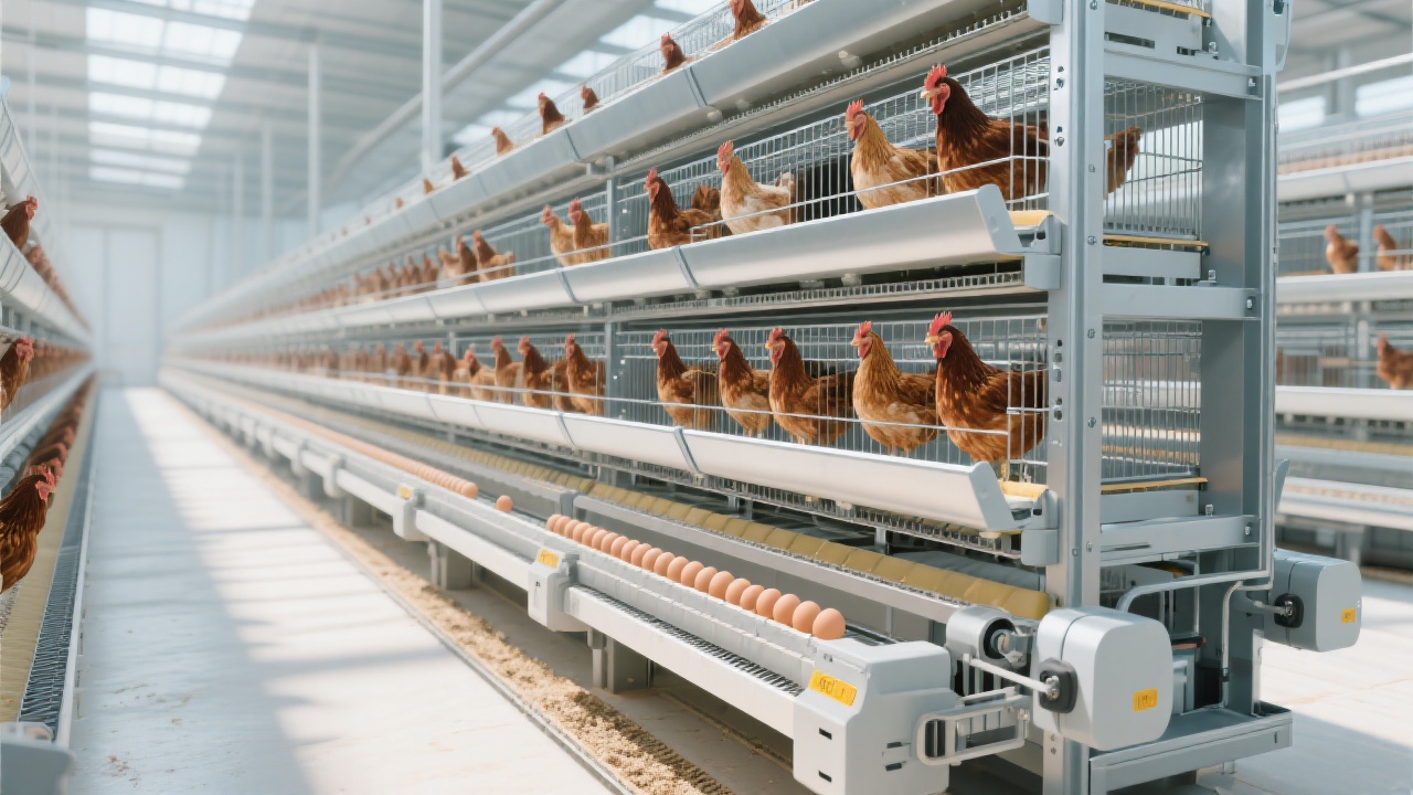 A chicken coop with poor ventilation and hens showing signs of discomfort