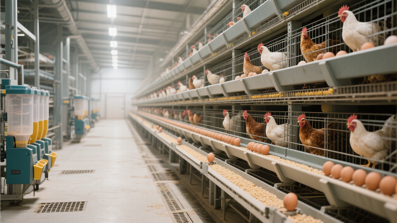 The comparison of the laying hen house before and after transformation