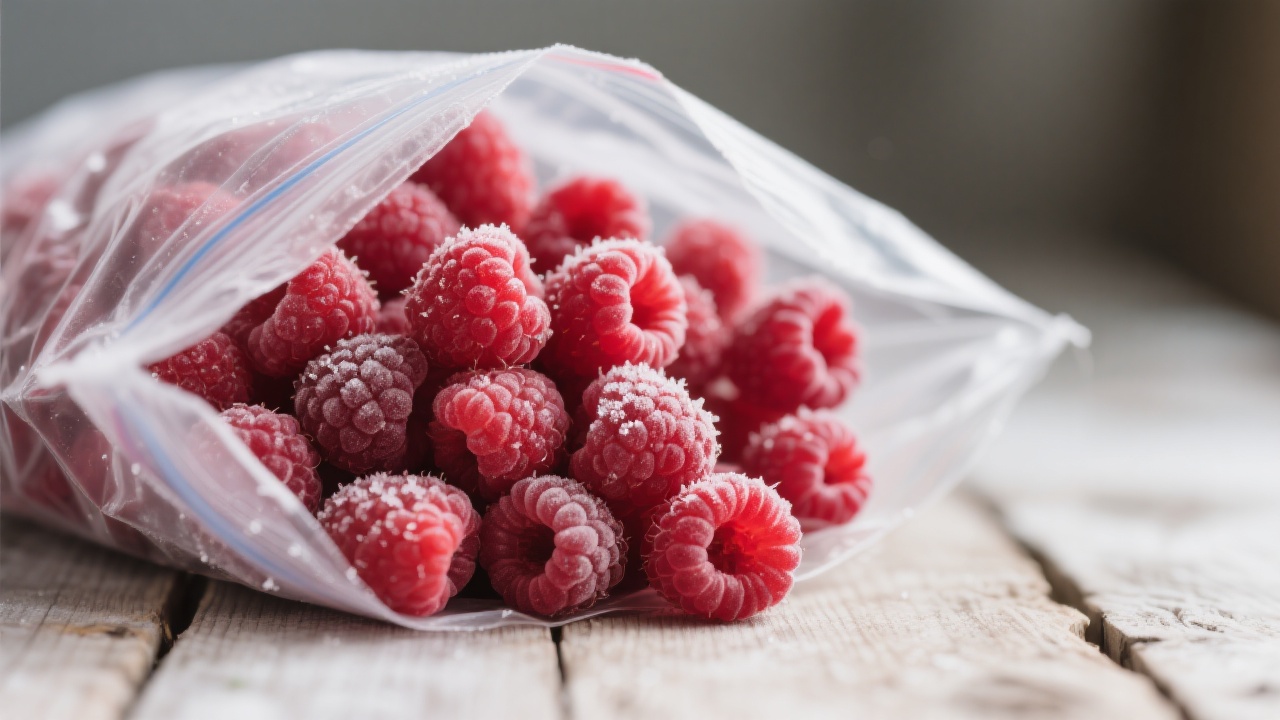 Produktionsprozess: Handsortierung und schnelles Gefrieren von schwarzen Johannisbeeren