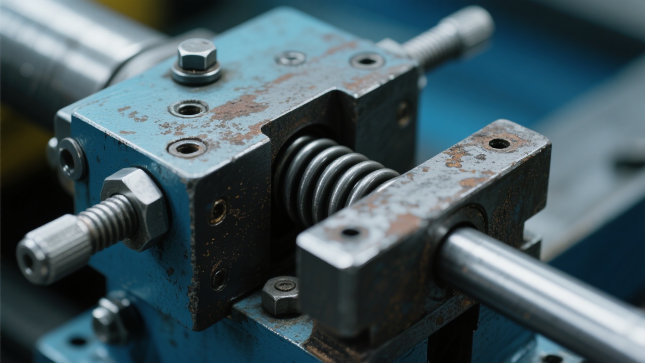 Side view of clamp in action showing automatic jaw movement during lifting process
