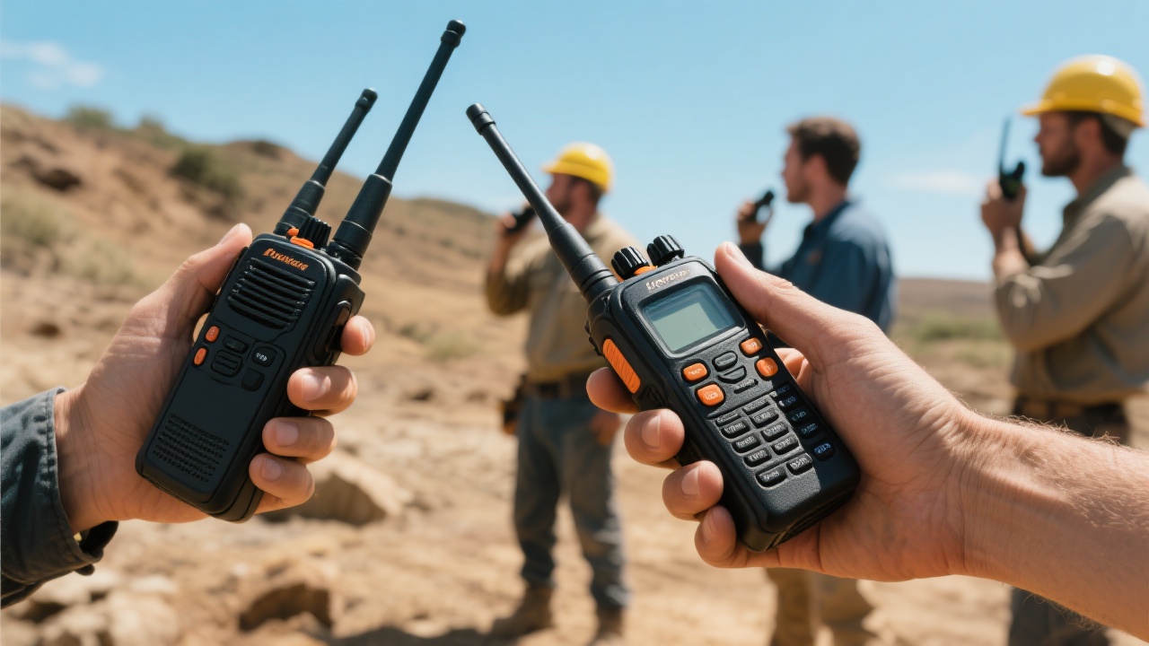 救援团队使用福建宝峰电子UV-5R宽频对讲机进行山区搜救