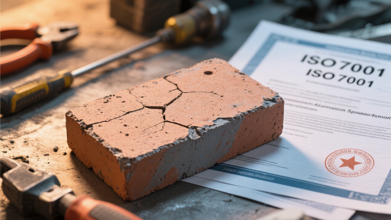 Magnesia-zirconia bricks installed in a high-temperature glass furnace environment