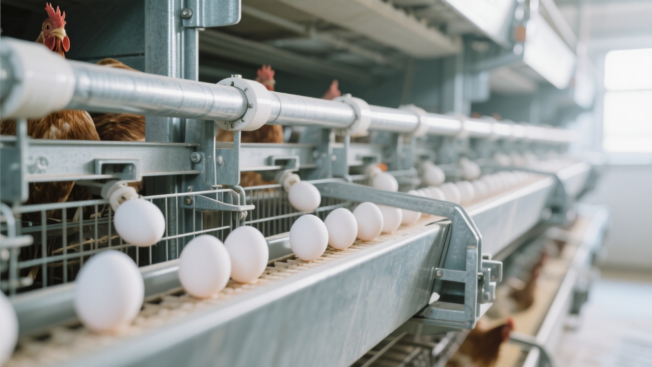 Good ventilation and lighting in H-type laying hen cages