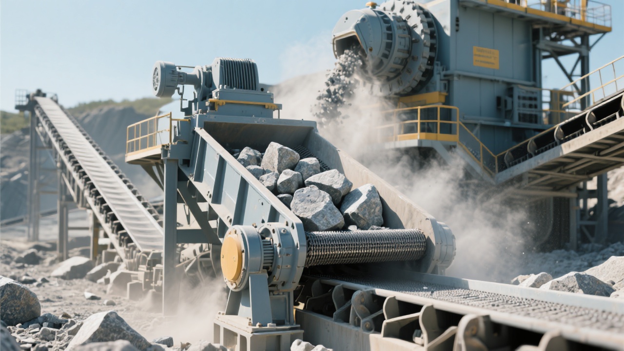 C6X Jaw Crusher illustration highlighting structural innovations such as the hydraulic adjustment system