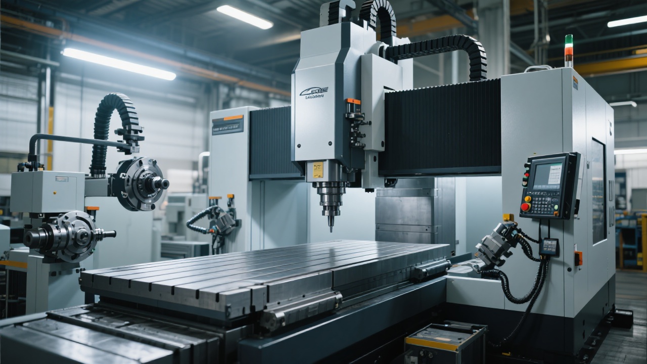 The FH1890L Heavy - Duty Vertical Machining Center processing automotive parts