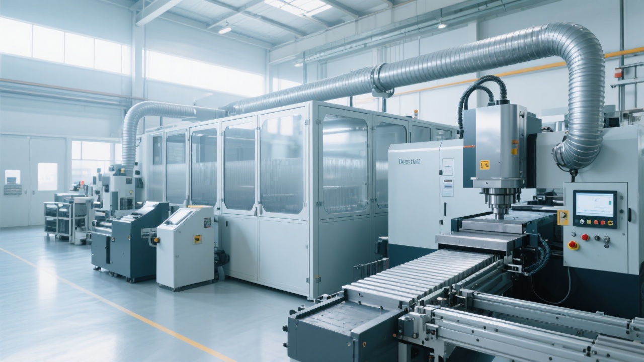 DC6060G fully sealed graphite machining center showing closed canopy and dust protection