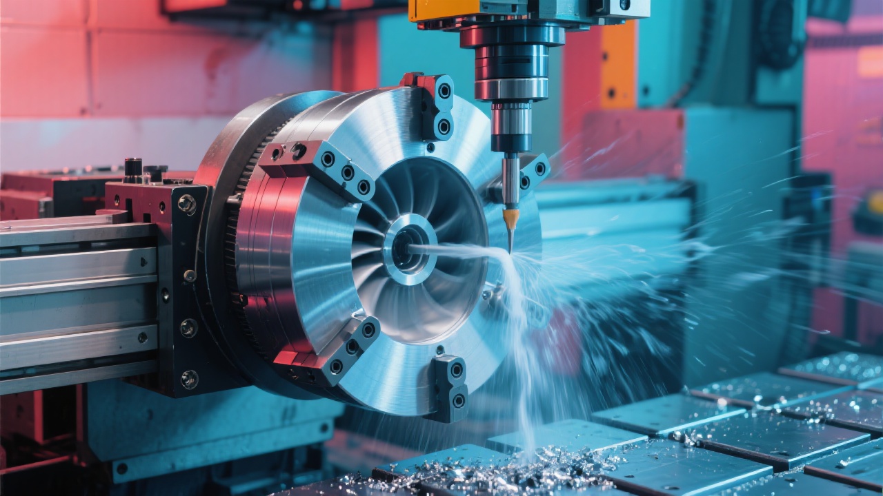 GV1625 double - column large - scale CNC milling machine in the processing site