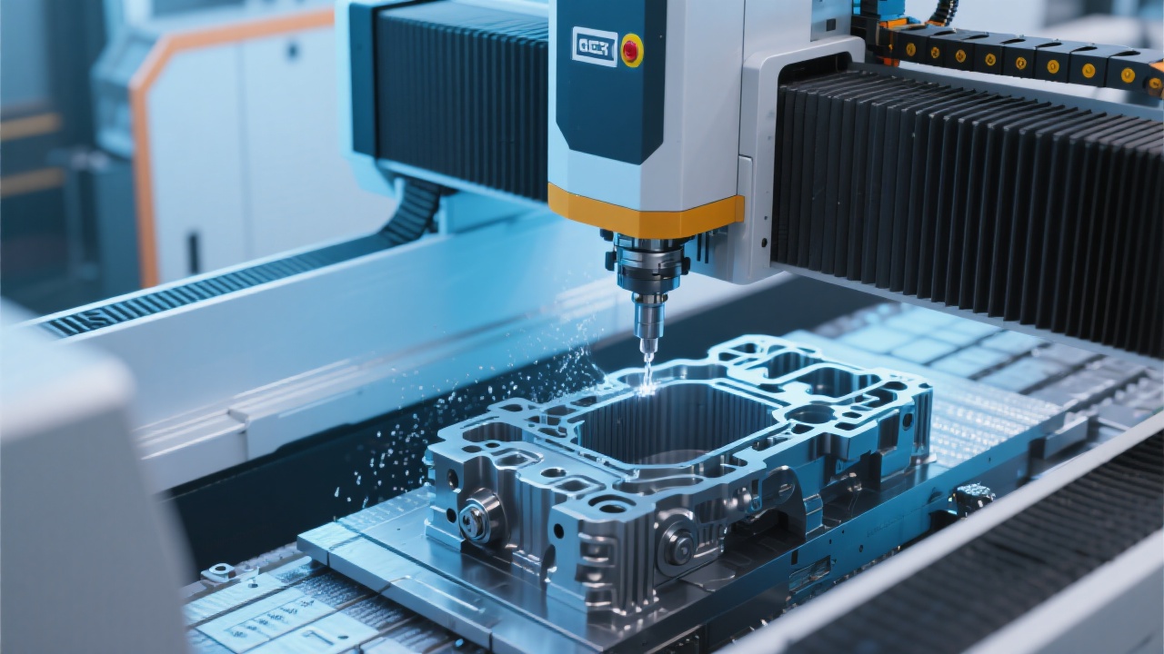 对比图示：传统设备 vs FANUC GV2030在加工同一款发动机缸体时的表面粗糙度与尺寸一致性差异，突出GV2030的优势