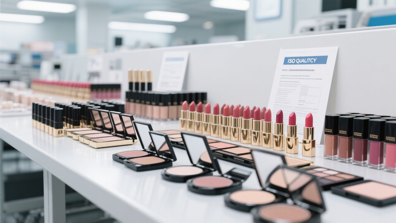 Expert team discussing collaborative lipstick R&D strategies enhancing OEM/ODM service quality