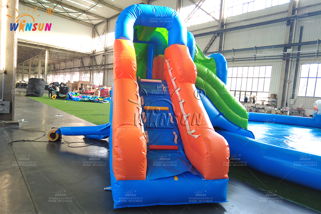 Octopus Water Park Inflatable Water Slides with Pool
